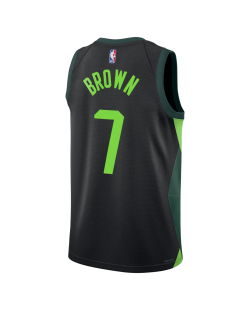 Jaylen Brown #7 Boston Celtics Schwarz City Edition-Trikot