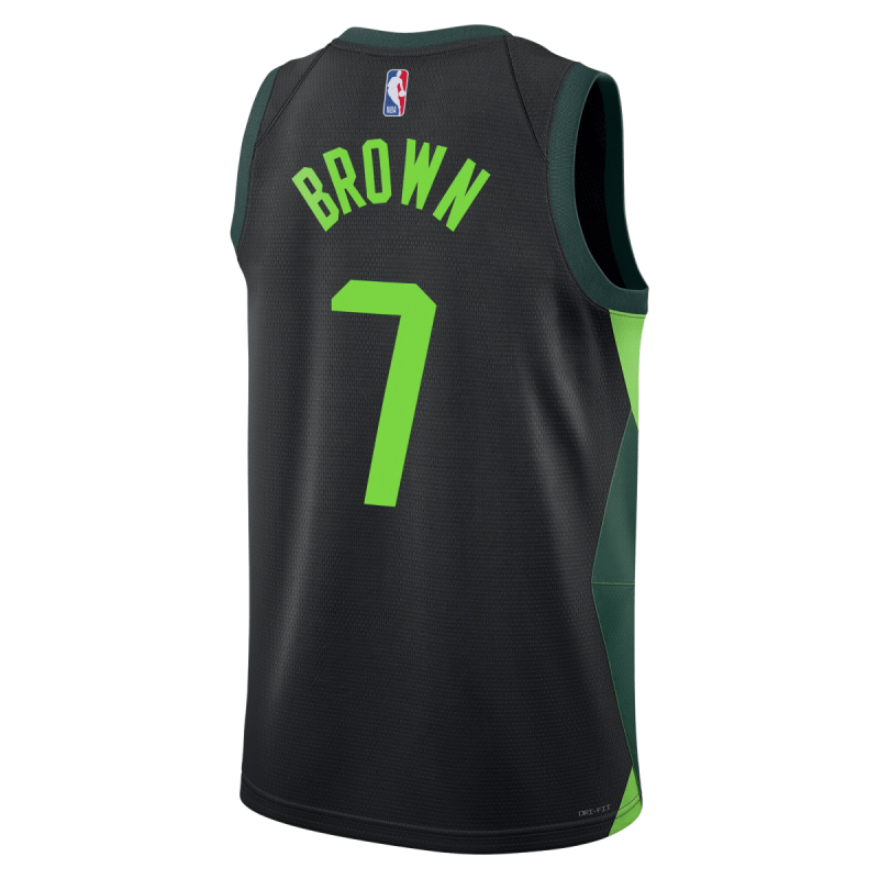 Jaylen Brown #7 Boston Celtics Schwarz City Edition-Trikot