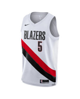 Jrue Holiday #5 Weißes Association-Trikot der Portland Trail Blazers