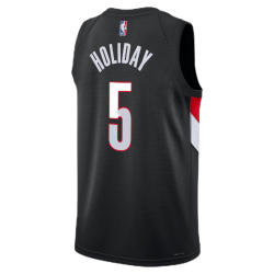 Jrue Holiday #5 Portland Trail Blazers Schwarzes Icon-Trikot