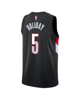Jrue Holiday #5 Portland Trail Blazers Schwarzes Icon-Trikot
