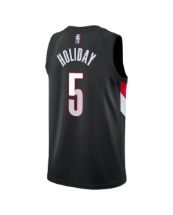 Jrue Holiday #5 Portland Trail Blazers Schwarzes Icon-Trikot