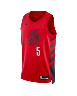 Jrue Holiday #5 Portland Trail Blazers Rotes Statement-Trikot