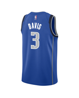 Anthony Davis #3 Dallas Mavericks Blue Icon Trikot