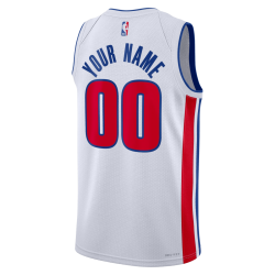 Personalisiertes Detroit Pistons Weiß Association-Trikot