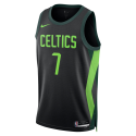 Jaylen Brown #7 Boston Celtics Schwarz City Edition-Trikot