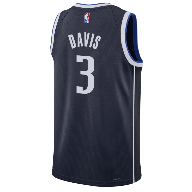 Anthony Davis #3 Dallas Mavericks Navy Statement-Trikot