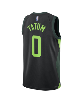 Jayson Tatum #0 Boston Celtics Schwarz City Edition-Trikot