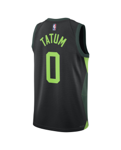 Jayson Tatum #0 Boston Celtics Schwarz City Edition-Trikot