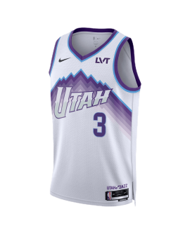 Keyonte George #3 Utah Jazz Weiß Association-Trikot
