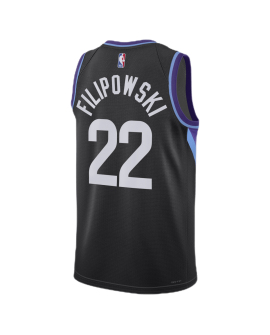 Kyle Filipowski #22 Utah Jazz Schwarzes Statement-Trikot