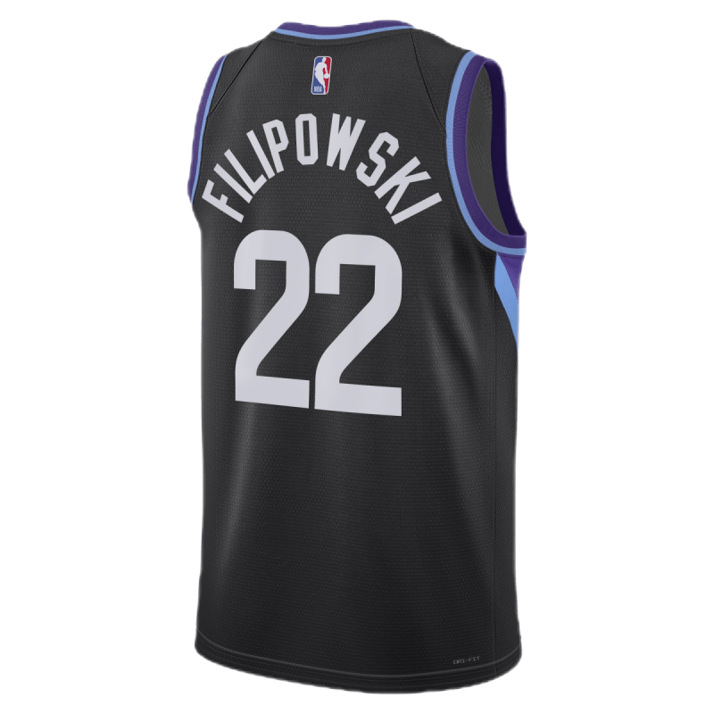 Kyle Filipowski #22 Utah Jazz Schwarzes Statement-Trikot