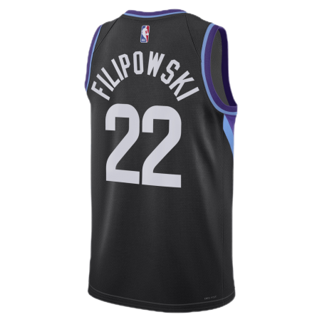 Kyle Filipowski #22 Utah Jazz Schwarzes Statement-Trikot