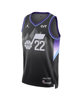 Kyle Filipowski #22 Utah Jazz Schwarzes Statement-Trikot