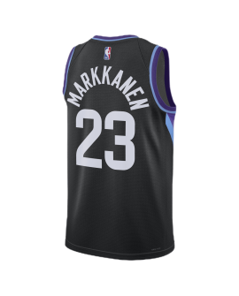 Lauri Markkanen #23 Utah Jazz Schwarzes Statement-Trikot
