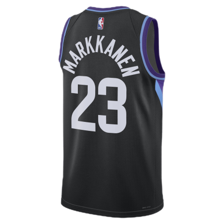 Lauri Markkanen #23 Utah Jazz Schwarzes Statement-Trikot
