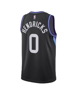 Taylor Hendricks #0 Utah Jazz Schwarz Statement-Trikot