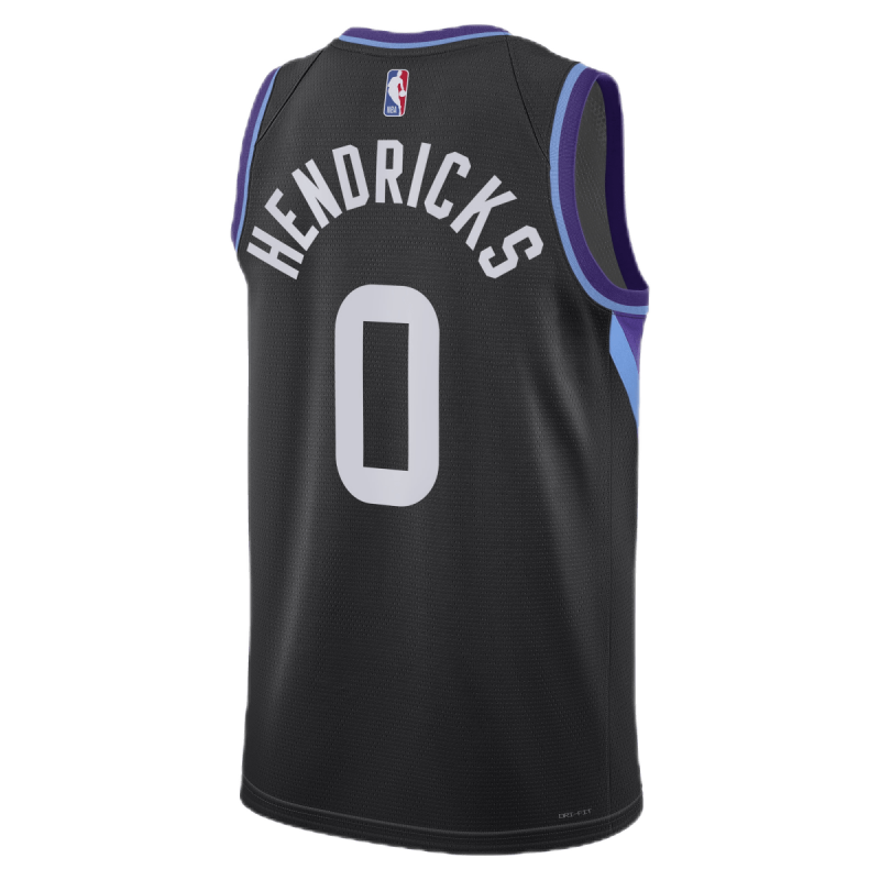 Taylor Hendricks #0 Utah Jazz Schwarz Statement-Trikot