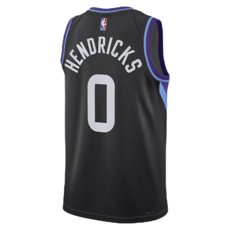 Taylor Hendricks #0 Utah Jazz Schwarz Statement-Trikot