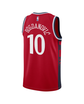 Bogdan Bogdanovic #10 LA Clippers Rotes Statement-Trikot