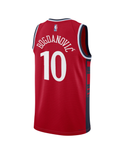 Bogdan Bogdanovic #10 LA Clippers Rotes Statement-Trikot