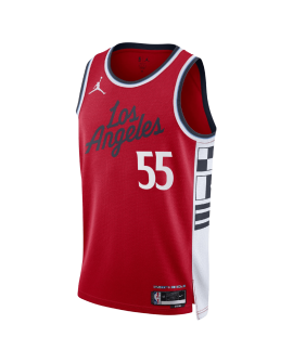 Derrick Jones Jr. #55 LA Clippers Rotes Statement-Trikot
