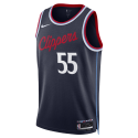 Derrick Jones Jr. #55 LA Clippers Navy Icon-Trikot