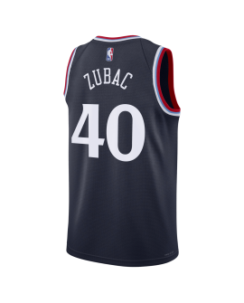 Ivica Zubac #40 LA Clippers Navy Icon Trikot