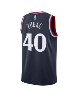 Ivica Zubac #40 LA Clippers Navy Icon Trikot