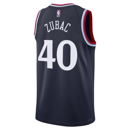 Ivica Zubac #40 LA Clippers Navy Icon Trikot