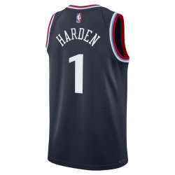 James Harden #1 LA Clippers Navy Icon-Trikot