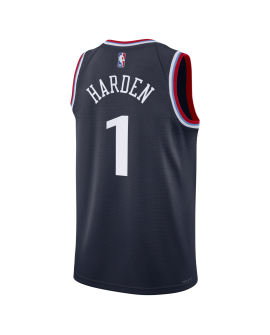 James Harden #1 LA Clippers Navy Icon-Trikot