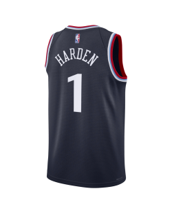 James Harden #1 LA Clippers Navy Icon-Trikot