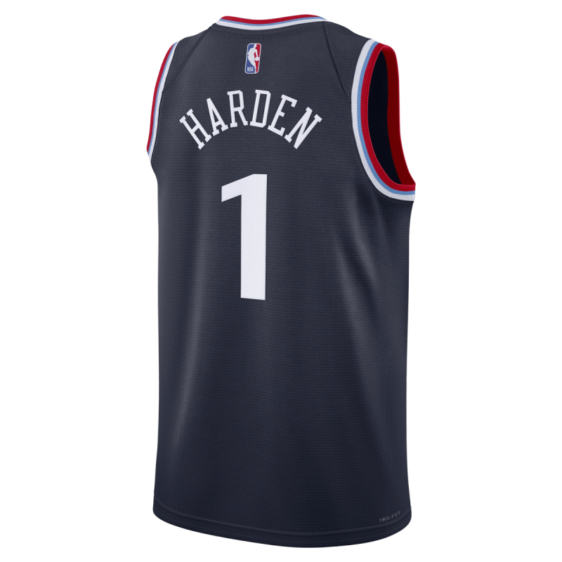 James Harden #1 LA Clippers Navy Icon-Trikot