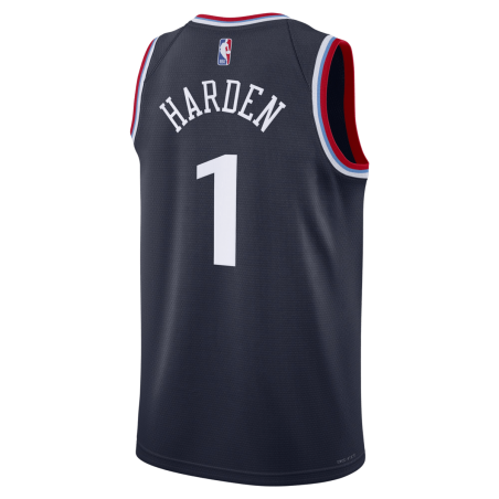 James Harden #1 LA Clippers Navy Icon-Trikot