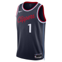 James Harden #1 LA Clippers Navy Icon-Trikot