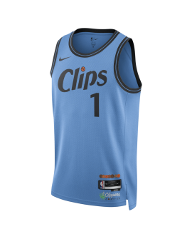 James Harden #1 LA Clippers Hellblaues City Edition-Trikot
