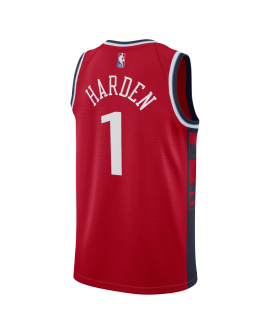 James Harden #1 LA Clippers Rotes Statement-Trikot