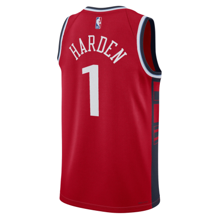 James Harden #1 LA Clippers Rotes Statement-Trikot