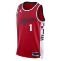 James Harden #1 LA Clippers Rotes Statement-Trikot