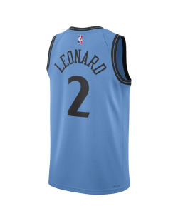 Kawhi Leonard #2 LA Clippers Hellblaues City Edition-Trikot