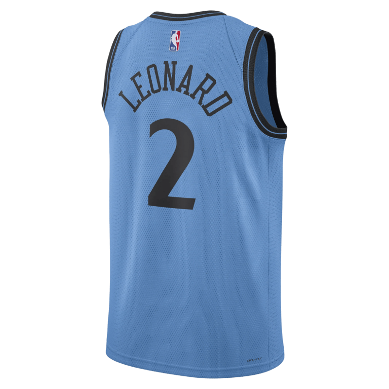 Kawhi Leonard #2 LA Clippers Hellblaues City Edition-Trikot
