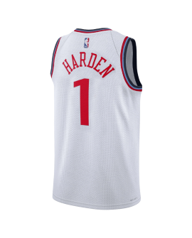 James Harden #1 LA Clippers Weißes Association-Trikot