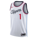 James Harden #1 LA Clippers Weißes Association-Trikot