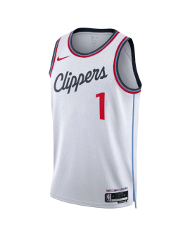James Harden #1 LA Clippers Weißes Association-Trikot