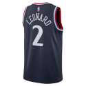 Kawhi Leonard #2 LA Clippers Navy Icon-Trikot