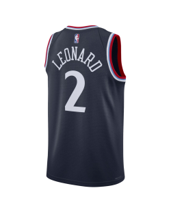Kawhi Leonard #2 LA Clippers Navy Icon-Trikot