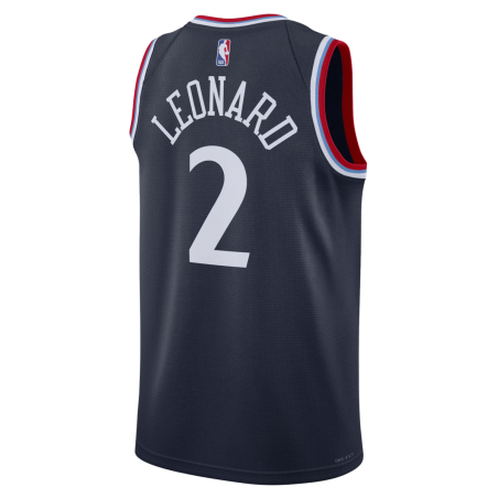 Kawhi Leonard #2 LA Clippers Navy Icon-Trikot