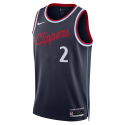 Kawhi Leonard #2 LA Clippers Navy Icon-Trikot