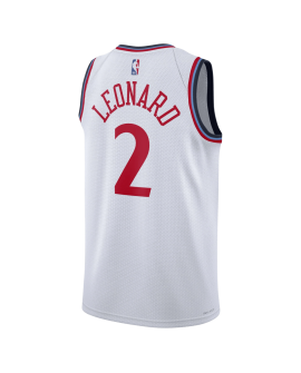 Kawhi Leonard #2 LA Clippers Weißes Association-Trikot